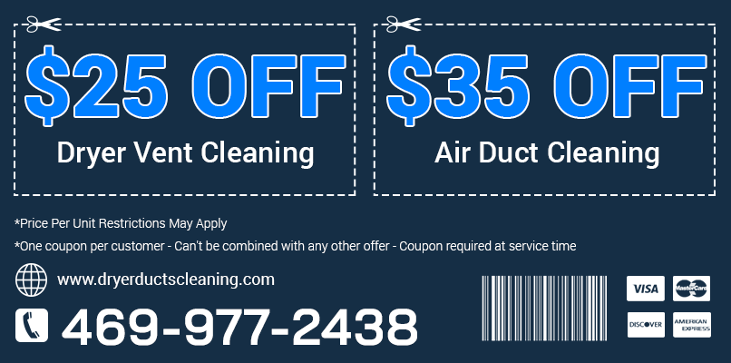 Dryer Ducts Cleaning TX Printable Coupon